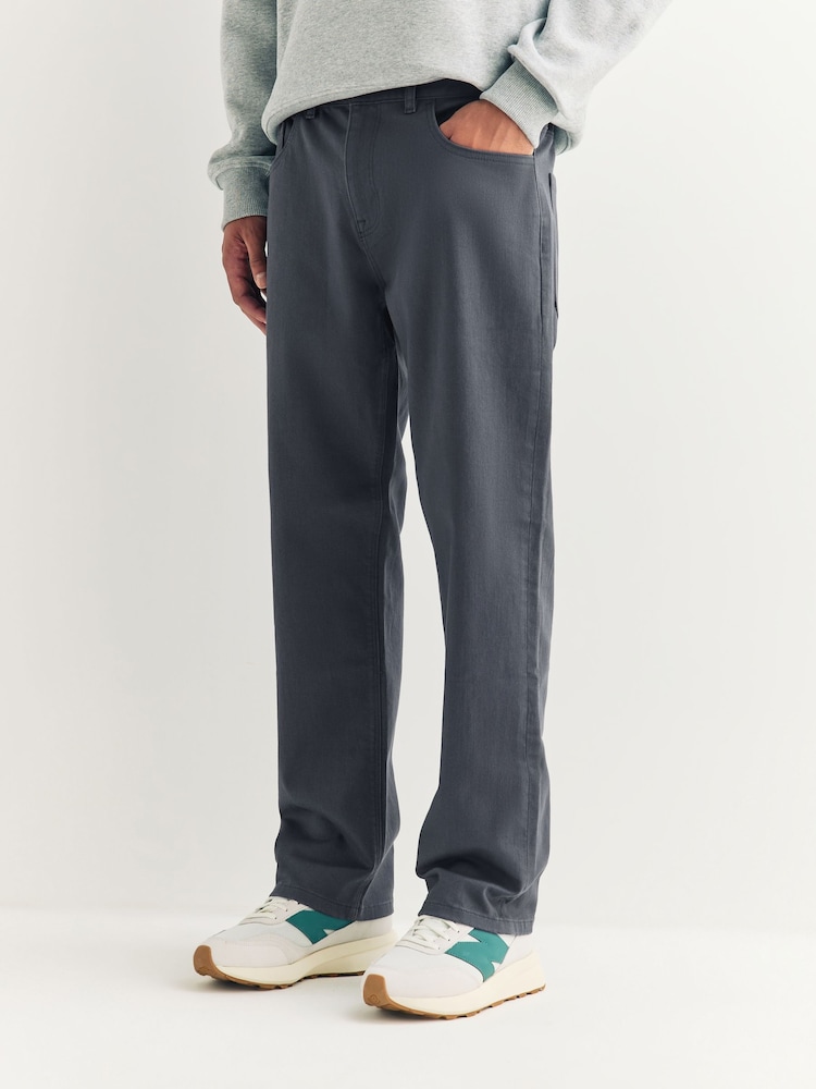 Smoke Blue Single Straight Fit Classic Stretch Jeans - Image 1 of 11 Smoke Blue Single Straight Fit Classic Stretch Jeans - Image 1 of 11