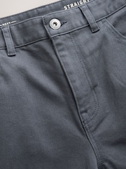 Smoke Blue Single Straight Fit Classic Stretch Jeans - Image 4 of 6