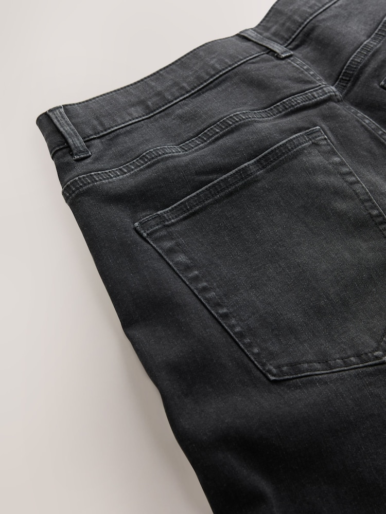 Washed Black Relaxed Fit Relaxed Fit Classic Stretch Jeans - Image 5 of 5