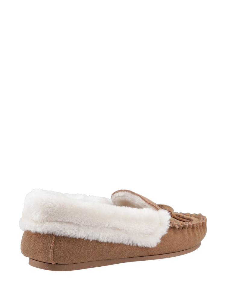 Hush Puppies Agnes Fur Brown Slippers - Image 3 of 3 Hush Puppies Agnes Fur Brown Slippers - Image 3 of 3