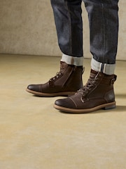 Hush Puppies Jordan Buckle Brown Boots - Image 1 of 4