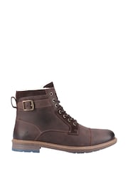 Hush Puppies Jordan Buckle Brown Boots - Image 3 of 4