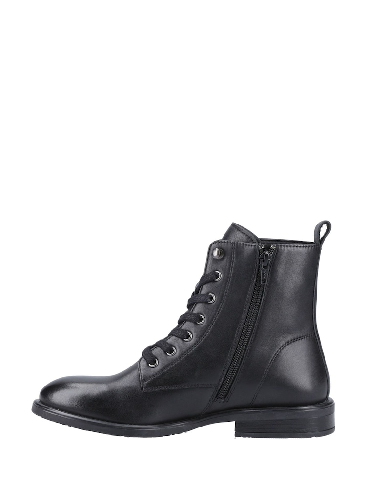 Hush Puppies Valentina Lace Black Boots - Image 2 of 4 Hush Puppies Valentina Lace Black Boots - Image 2 of 4