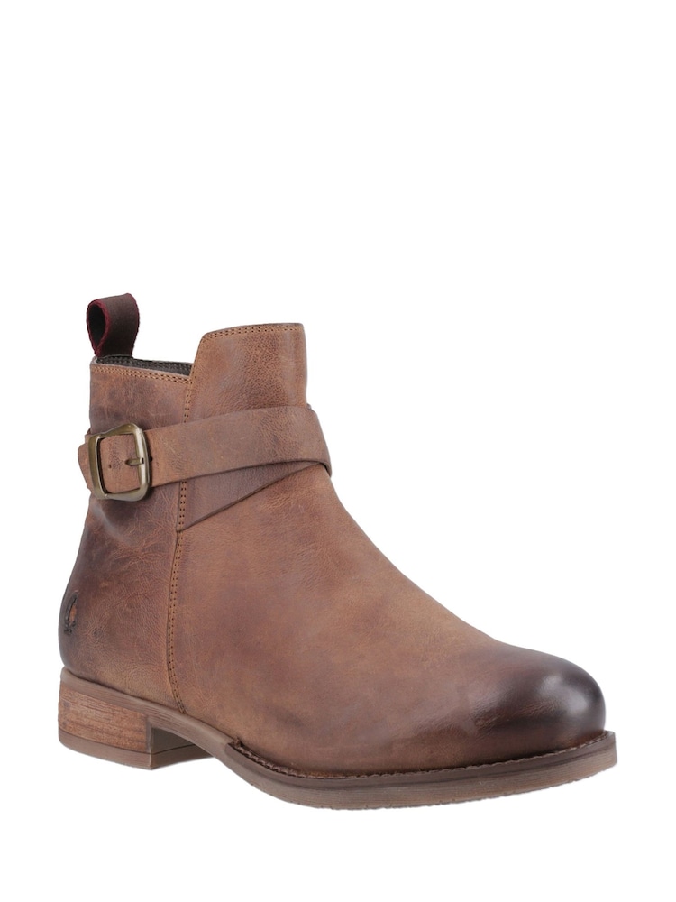 Hush Puppies Elise Buckle Brown Boots - Image 1 of 4