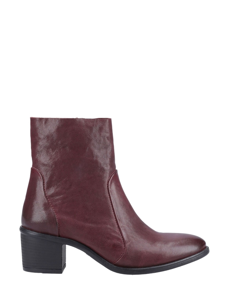 Hush Puppies Red Winona Ankle Boots - Image 1 of 4 Hush Puppies Red Winona Ankle Boots - Image 1 of 4