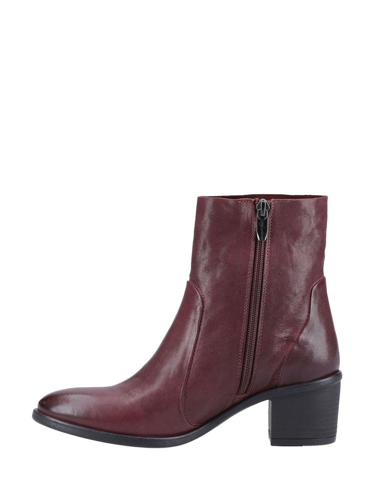 Hush Puppies Red Winona Ankle Boots - Image 2 of 4 Hush Puppies Red Winona Ankle Boots - Image 2 of 4