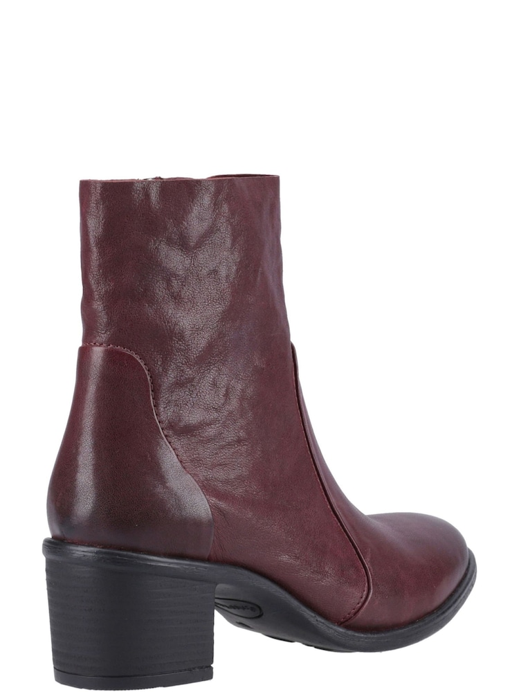 Hush Puppies Red Winona Ankle Boots - Image 4 of 4 Hush Puppies Red Winona Ankle Boots - Image 4 of 4