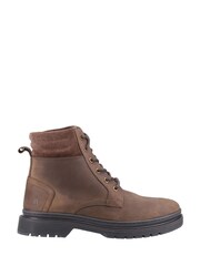 Hush Puppies Brown Jarrod Lace Boots - Image 1 of 4