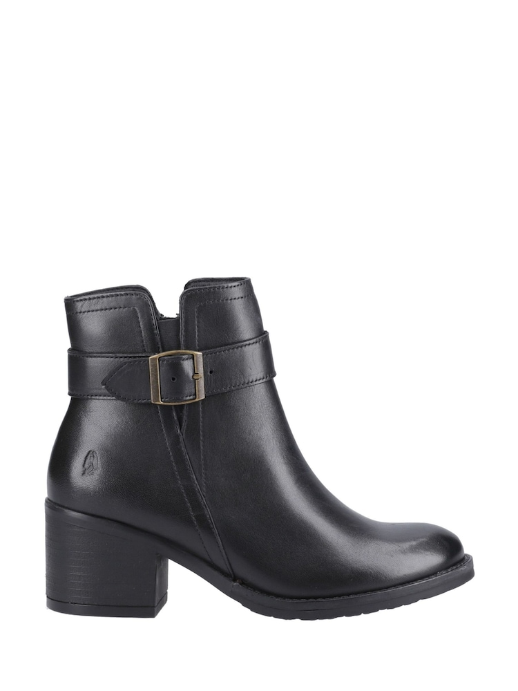 Hush Puppies Hensley Buckle Black Boots - Image 1 of 4 Hush Puppies Hensley Buckle Black Boots - Image 1 of 4