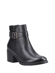 Hush Puppies Hensley Buckle Black Boots - Image 3 of 4