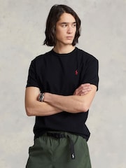 Polo Ralph Lauren Black Classic Fit Heavyweight Jersey T-Shirt - Image 1 of 4