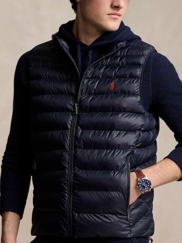 Polo Ralph Lauren Blue The Colden Packable Vest - Image 4 of 4