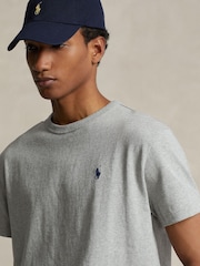 Polo Ralph Lauren Grey Classic Fit Heavyweight Jersey T-Shirt - Image 4 of 4