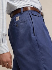 Azul - Polo Ralph Lauren Whitman Relaxed Fit Pleated Chino Trousers - Imagen 4 de 4