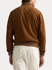 Polo Ralph Lauren Brown Suede Bomber Jacket - Image 7 of 8