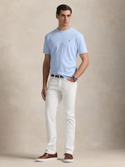 Polo Ralph Lauren Blue Custom Slim Fit Soft T-Shirt - Image 3 of 6