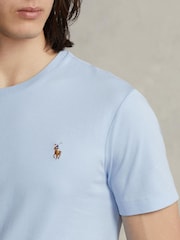 Polo Ralph Lauren Blue Custom Slim Fit Soft T-Shirt - Image 5 of 6