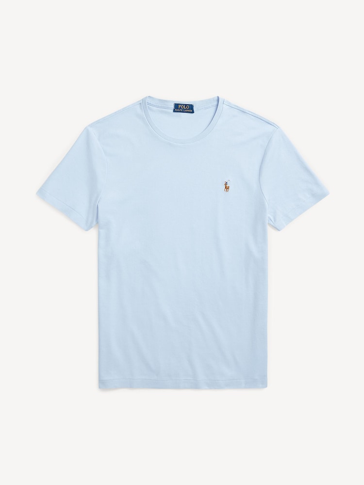 Polo Ralph Lauren Blue Custom Slim Fit Soft T-Shirt - Image 6 of 6