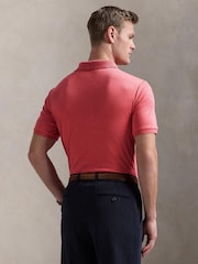 Polo Ralph Lauren Dark Pink Custom Slim Fit Soft Polo Shirt - Image 2 of 5