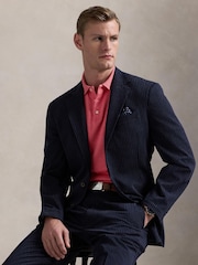 Polo Ralph Lauren Dark Pink Custom Slim Fit Soft Polo Shirt - Image 4 of 5