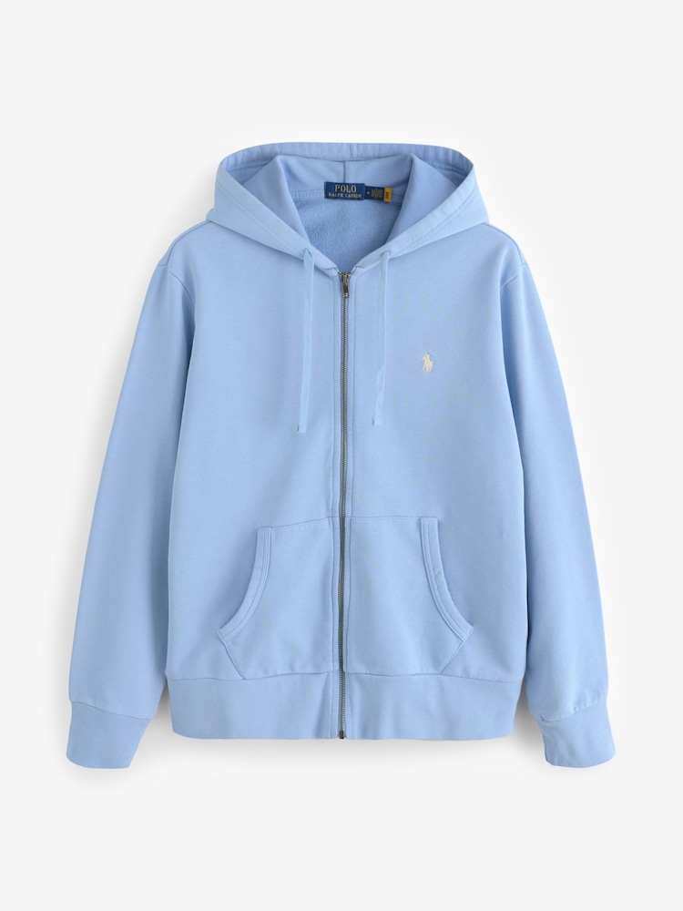 Polo Ralph Lauren Blue Loopback Fleece Full-Zip Hoodie - Image 1 of 1