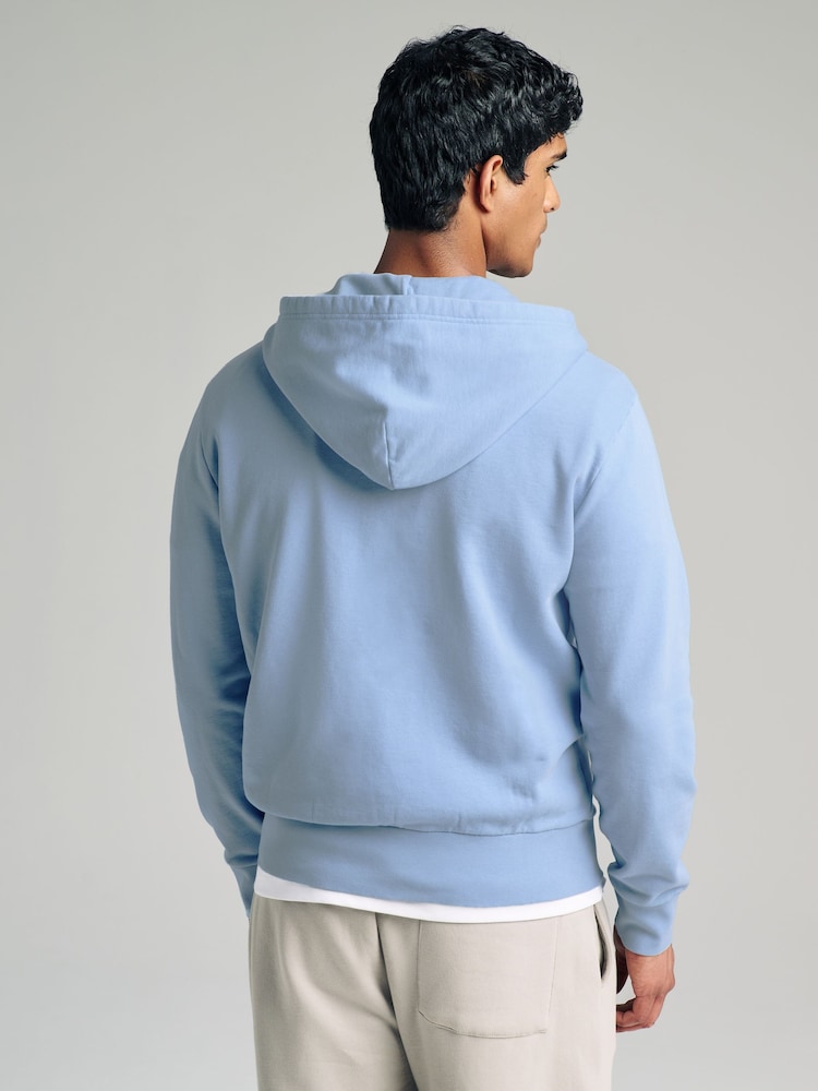 Polo Ralph Lauren Blue Loopback Fleece Full-Zip Hoodie - Image 2 of 5