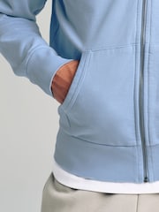 Polo Ralph Lauren Blue Loopback Fleece Full-Zip Hoodie - Image 4 of 5