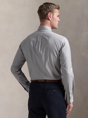 Polo Ralph Lauren Grey Custom Fit Stretch Oxford Shirt - Image 2 of 5