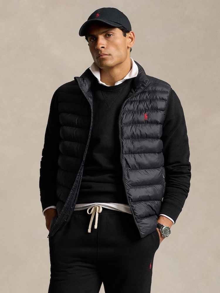 Polo Ralph Lauren Black The Colden Packable Vest - Image 1 of 4