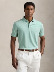 Polo Ralph Lauren Green Custom Slim Fit Soft Polo Shirt - Image 1 of 4