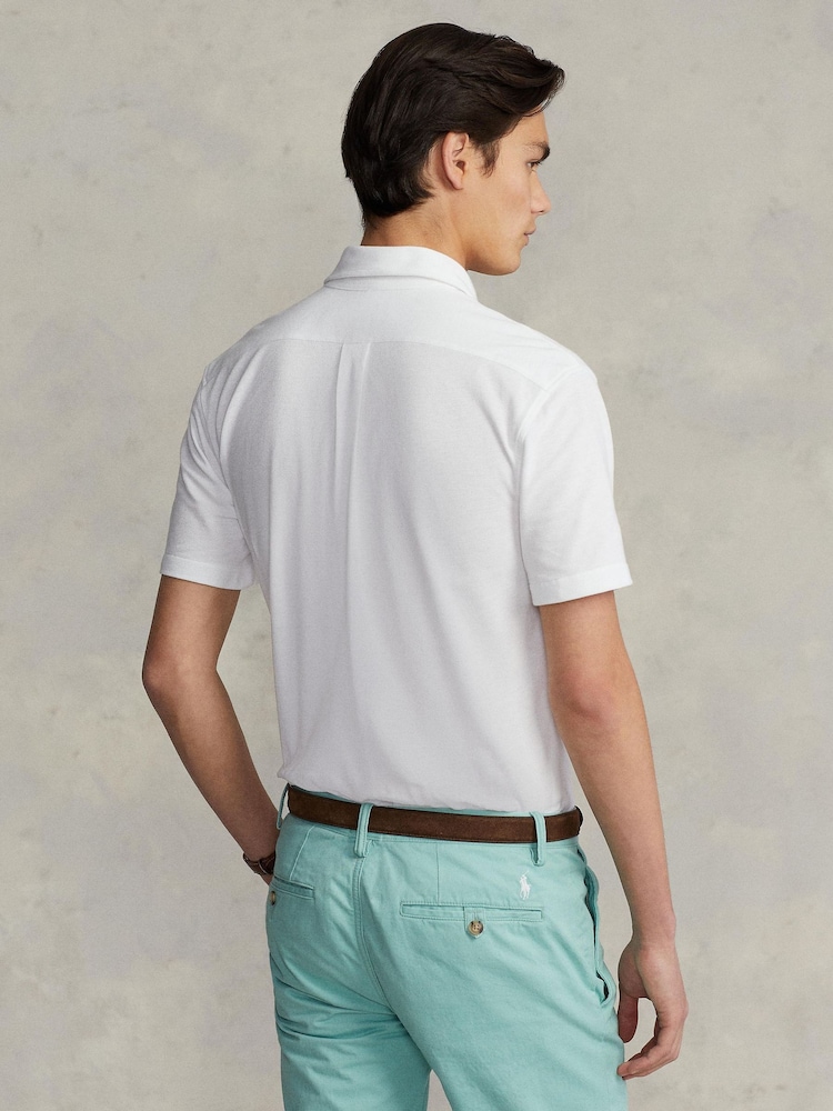 Polo Ralph Lauren White Featherweight Mesh Shirt - Image 2 of 5