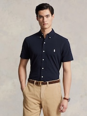 Polo Ralph Lauren Blue Featherweight Mesh Shirt - Image 1 of 5