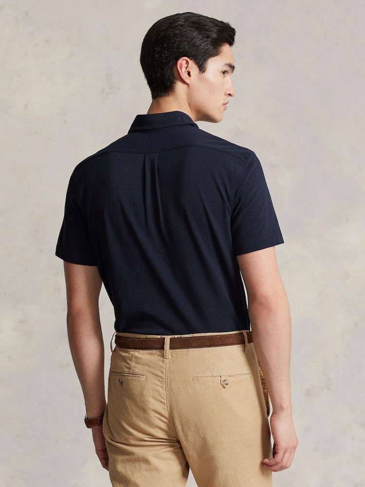 Polo Ralph Lauren Blue Featherweight Mesh Shirt - Image 2 of 5