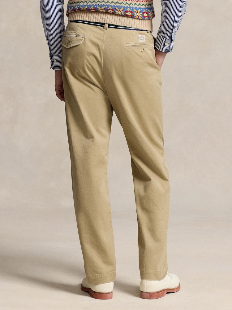 Verde - Polo Ralph Lauren Whitman Relaxed Fit Pleated Chino Trousers - Imagen 2 de 4
