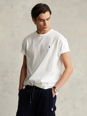 Polo Ralph Lauren White Classic Fit Heavyweight Jersey T-Shirt - Image 1 of 4
