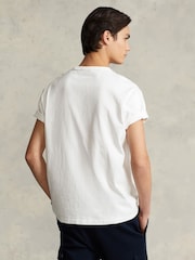 Polo Ralph Lauren White Classic Fit Heavyweight Jersey T-Shirt - Image 2 of 4