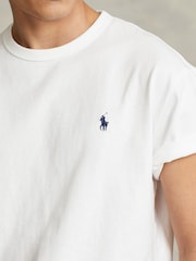 Polo Ralph Lauren White Classic Fit Heavyweight Jersey T-Shirt - Image 4 of 4