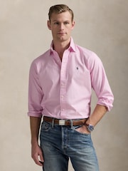 Polo Ralph Lauren Pink Custom Fit Stretch Oxford Shirt - Image 1 of 5