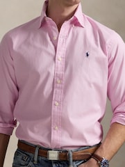 Polo Ralph Lauren Pink Custom Fit Stretch Oxford Shirt - Image 4 of 5