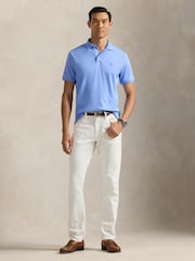 Polo Ralph Lauren Blue Custom Slim Fit Soft Polo Shirt - Image 3 of 4