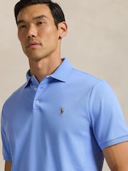 Polo Ralph Lauren Blue Custom Slim Fit Soft Polo Shirt - Image 4 of 4
