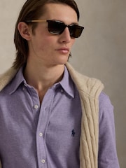 Polo Ralph Lauren Purple Featherweight Mesh Shirt - Image 5 of 6