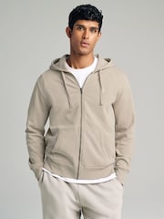 Polo Ralph Lauren Grey Loopback Fleece Full-Zip Hoodie - Image 1 of 5