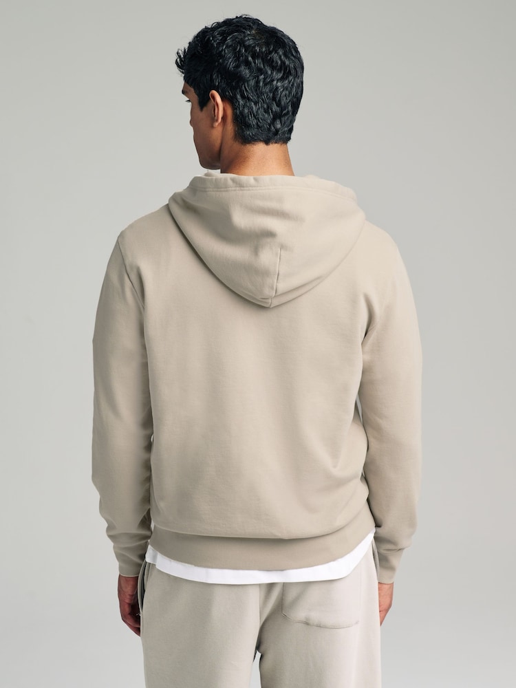 Polo Ralph Lauren Grey Loopback Fleece Full-Zip Hoodie - Image 2 of 5