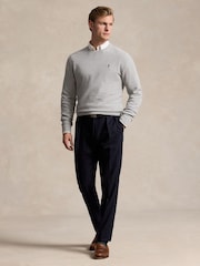 Polo Ralph Lauren Grey Long Sleeve Pullover Cotton Jumper - Image 3 of 4