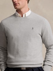 Polo Ralph Lauren Grey Long Sleeve Pullover Cotton Jumper - Image 4 of 4