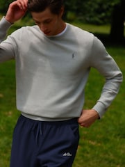 Polo Ralph Lauren Grey Long Sleeve Pullover Cotton Jumper - Image 5 of 5