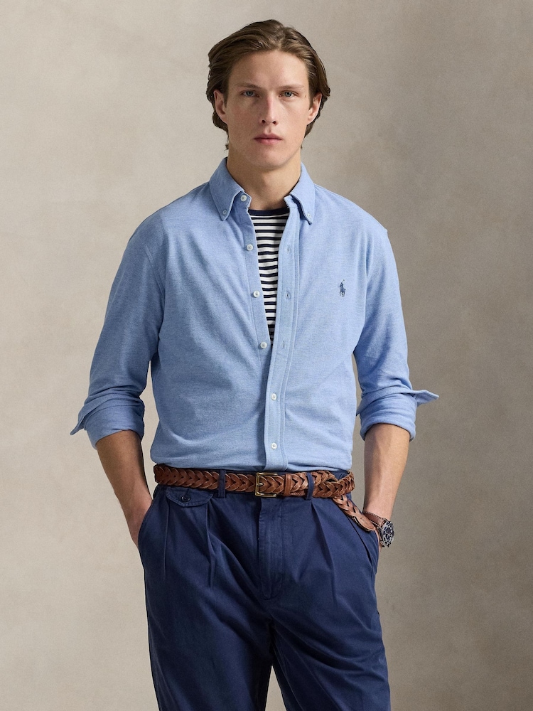 Polo Ralph Lauren Blue Featherweight Mesh Shirt - Image 1 of 5