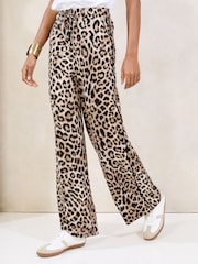 Luipaard - Lipsy - Gekreukte broek met wijde pijpen - Image 1 of 4