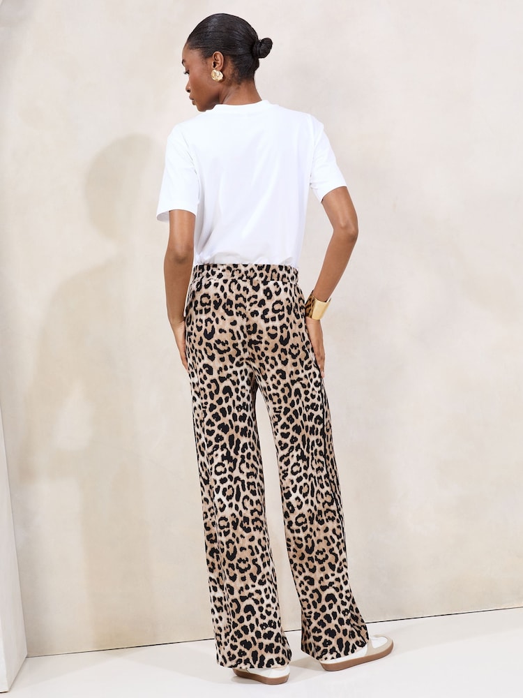 Luipaard - Lipsy - Gekreukte broek met wijde pijpen - Image 4 of 4